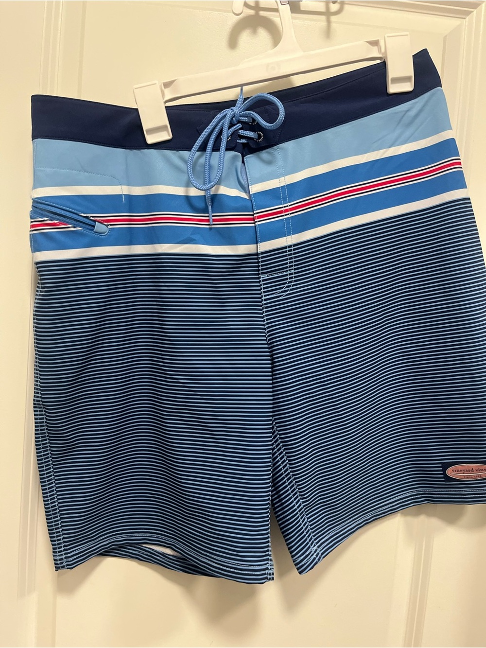Vineyard vines Stripes Swim trunks Navy Size 34 Drawstring